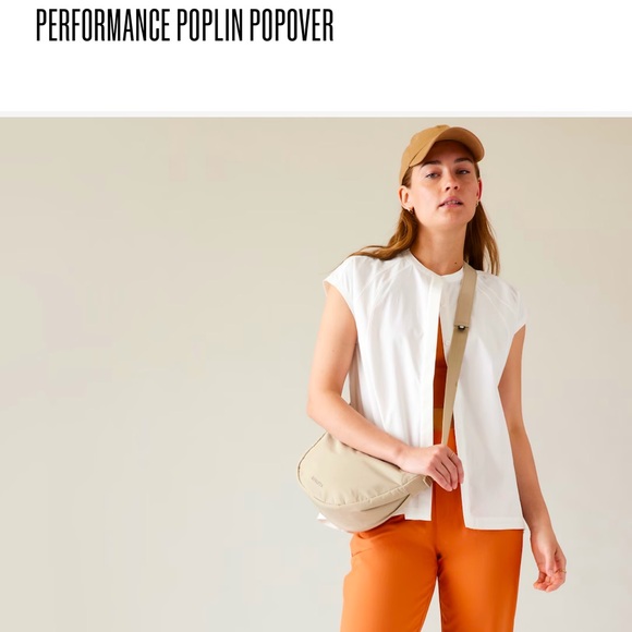 Athleta Tops - Athleta Performance Poplin Popover